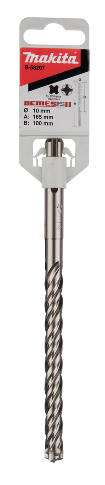 [17594] B-58207 FORET MARTEAU SDS+ 10X100/165MM 4C [B-58207]