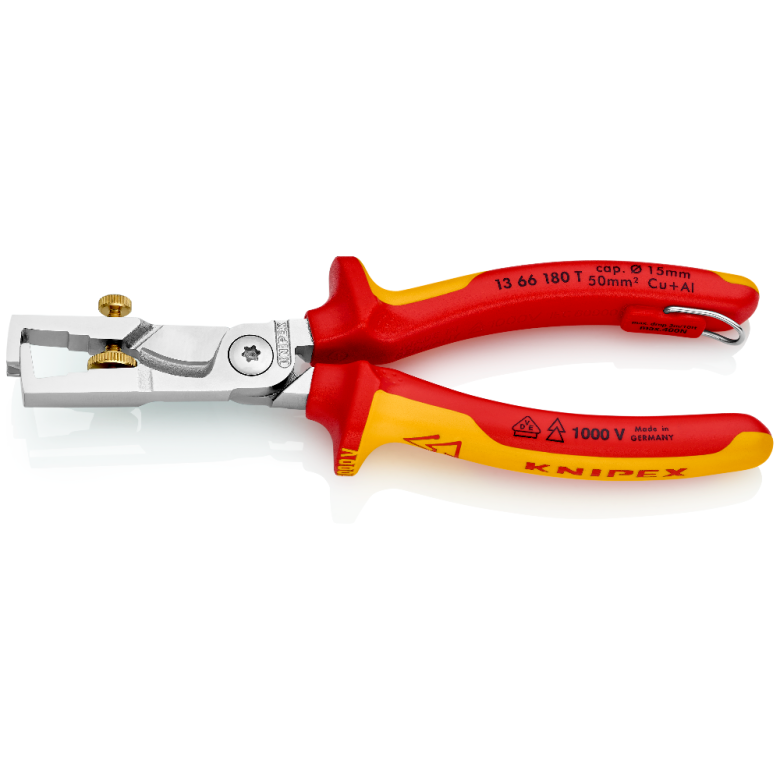 [286410] 13 66 180 T KNIPEX StriX® Insulation strippers with cable shears