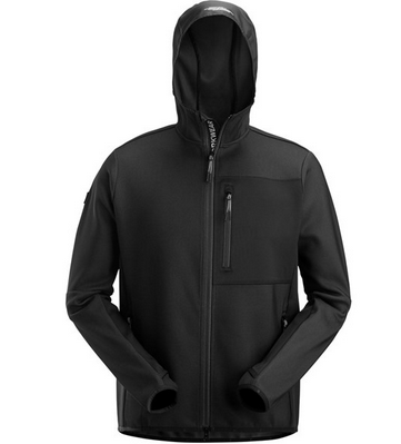 FlexiWork, Veste à capuche de couche intermédiaire avec fermeture à glissière pleine longueur TAILLE XS